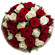 букет из красных и белых роз. Суринам