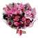 букет из роз и тюльпанов с лилией. Суринам