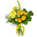 Желтый букет из роз и хризантем. Суринам